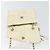 CHANEL Matelassierte Schultertasche aus Lammleder Weiß Gold CC Auth bs31806 - Ansicht 15