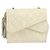 CHANEL Matelassierte Schultertasche aus Lammleder Weiß Gold CC Auth bs31806 - Ansicht 2