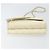 CHANEL Matelassierte Schultertasche aus Lammleder Weiß Gold CC Auth bs31806 - Ansicht 9