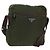PRADA Schultertasche Nylon Khaki Silber Authentisch 158481