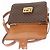 Céline Borsa in tela Macadam Celine con carrozza di cavallo in pelle PVC marrone oro Auth 158075 D'oro - vista 16