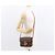 Céline Borsa in tela Macadam Celine con carrozza di cavallo in pelle PVC marrone oro Auth 158075 D'oro - vista 25