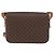 Céline Borsa in tela Macadam Celine con carrozza di cavallo in pelle PVC marrone oro Auth 158075 D'oro - vista 3