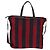Borsa Tote PRADA Nylon 2in1 Rossa Blu Navy oro Auth 158700 Rosso D'oro - vista 3