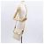 Gucci Borsa a Spalla GG Supreme PVC Bianco Oro 223666 Auth ka1153 D'oro - vista 24