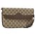 Gucci Borsa a Spalla GG Supreme PVC Beige Oro 004 256 0024 Auth gh1397 D'oro