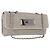 Borsa a spalla in pelle di agnello CHANEL grigio argento CC Auth bs32040 Marrone