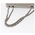 Borsa a spalla in pelle di agnello CHANEL grigio argento CC Auth bs32040 Marrone - vista 7