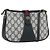 Gucci Borsa Sherry Line GG Supreme in PVC Navy Oro Rosso 10 02 024 Auth 157757 D'oro Blu navy