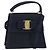 Borsa Vala in Canvas 2way Salvatore Ferragamo Blu Navy Oro Auth 158410 D'oro
