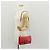 Saffiano Bolsa de Ombro PRADA em Couro Safiano Vermelho Prata Auth ka1025V - vista 26