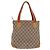Borsa Tote GG Canvas Gucci Beige Argento 019 0402 1705 Auth ka1063 - vista 3