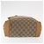 Borsa Tote GG Canvas Gucci Beige Argento 019 0402 1705 Auth ka1063 - vista 9