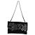 Bolso de Hombro CHANEL Chain Camellia No.5 Terciopelo Negro Plata CC Auth 159584V - vista 2