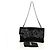Bolso de Hombro CHANEL Chain Camellia No.5 Terciopelo Negro Plata CC Auth 159584V - vista 27