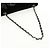 Bolso de Hombro CHANEL Chain Camellia No.5 Terciopelo Negro Plata CC Auth 159584V - vista 7