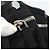 Borsa Tote PRADA Nylon Nero Argento Auth 160710 - vista 16