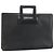 Borsa da lavoro in pelle nera BURBERRY Auth 160724 Nero