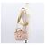 Borsa a mano Vala in nylon 2 in 1 Salvatore Ferragamo rosa oro Auth bs32036 D'oro - vista 28