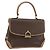 Céline Borsa a mano in tela Macadam CELINE in pelle PVC marrone oro Auth 158419 D'oro