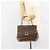 Céline Borsa a mano in tela Macadam CELINE in pelle PVC marrone oro Auth 158419 D'oro - vista 23