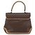 Céline Borsa a mano in tela Macadam CELINE in pelle PVC marrone oro Auth 158419 D'oro - vista 3