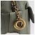 Céline Borsa a Spalla CELINE Circle in Pelle Oro Verde Chiaro Auth 156943 D'oro - vista 14
