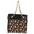 Céline Borsa a Spalla CELINE Blazon in Tela Marrone Oro Auth 158910V D'oro - vista 2