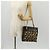 Céline Borsa a Spalla CELINE Blazon in Tela Marrone Oro Auth 158910V D'oro - vista 23