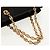 Céline Borsa a Spalla CELINE Blazon in Tela Marrone Oro Auth 158910V D'oro - vista 7