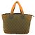 CHANEL Matelassé Coco Cocoon GM Borsa Tote Nylon Khaki Argento CC Auth 157319 Cachi - vista 3