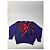 Autre Marque Pull en laine vintage Kansai abstrait violet rouge vert M - vue 5