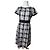 Vintage Courreges Karodress in Weiß, Grau und Schwarz