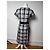 Vintage Courreges Karodress in Weiß, Grau und Schwarz - Ansicht 3
