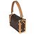 Baule laterale MM in tela Monogram Louis Vuitton Marrone - vista 3
