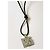 Iconico collier DOLCE & GABBANA “Overlap” cordino camoscio nero e sawarovski Argento - vista 12
