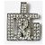 Iconico collier DOLCE & GABBANA “Overlap” cordino camoscio nero e sawarovski Argento - vista 6