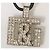 Iconico collier DOLCE & GABBANA “Overlap” cordino camoscio nero e sawarovski Argento - vista 8