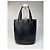 Vintage Courreges Leder Eimer Tasche Schwarz - Ansicht 2