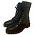 Botas Rockoko Fendi de cuero negro Castaño