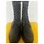 Botas Rockoko Fendi de cuero negro Castaño - vista 6