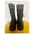 Botas Rockoko Fendi de cuero negro Castaño - vista 7