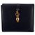 Gucci Vintage Black Leather Jackie Gold Push Lock Double Side Wallet