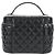 Vanity Chanel Kosmetiktasche aus gestepptem Lammleder Medium Schwarz - Ansicht 2