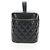Vanity Chanel Kosmetiktasche aus gestepptem Lammleder Medium Schwarz - Ansicht 3