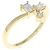 Autre Marque AHKAH Mosaic Solana 750 Gelbgold Diamantring Golden