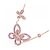 Collana Graff Double Butterfly Silhouette 750 Oro Rosa e Zaffiro - vista 3