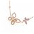 Collana Graff Double Butterfly Silhouette 750 Oro Rosa e Zaffiro - vista 4