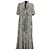 Vestido Quimono Barocco Versace Gris Blanco roto