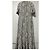 Vestido Quimono Barocco Versace Gris Blanco roto - vista 6